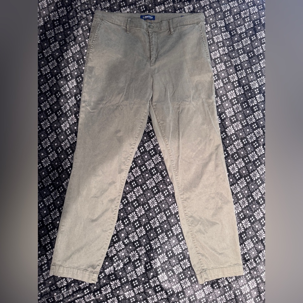 Nautica Green Ankle Cropped Jeans